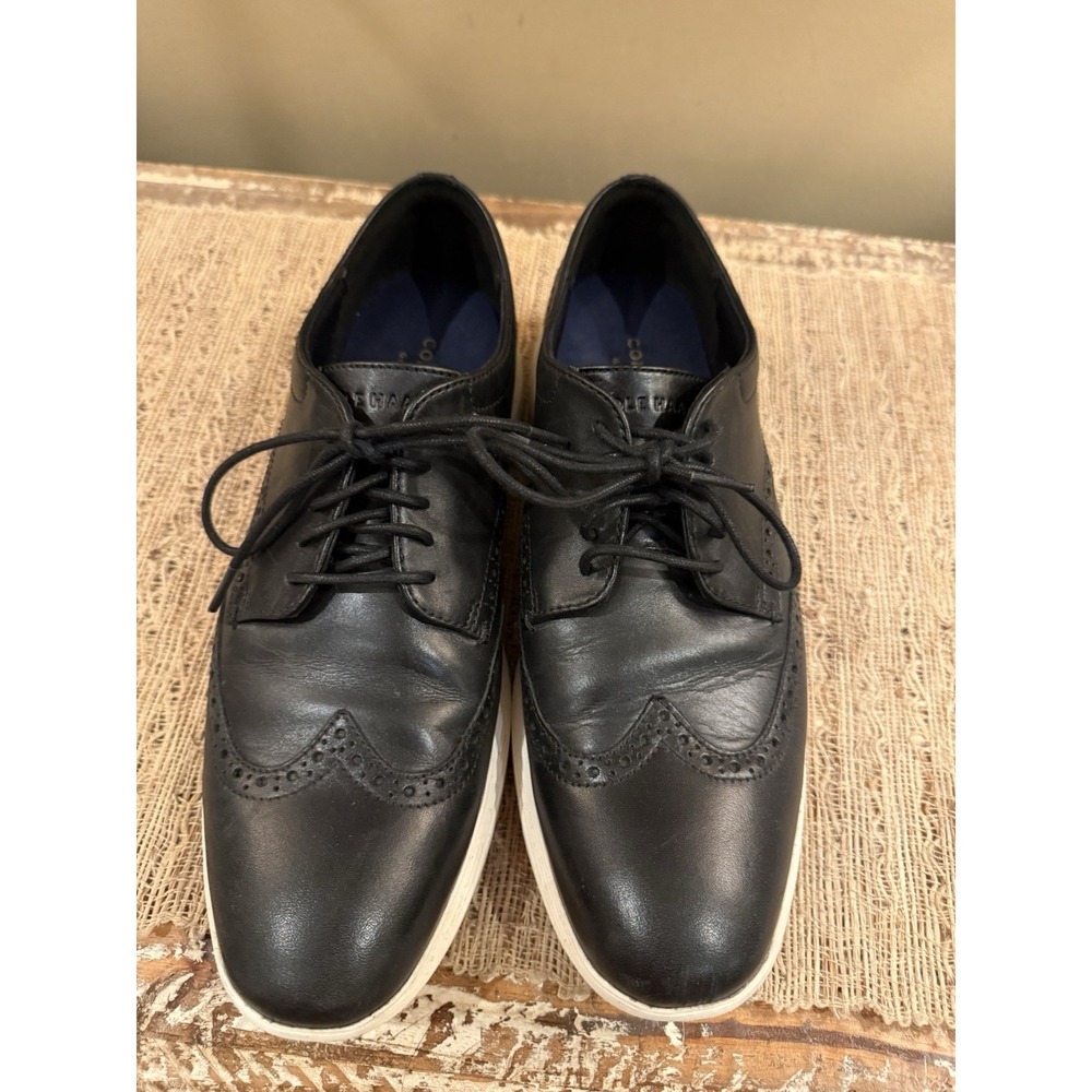 Cole Haan Grand.OS Wingtip Oxford Dress Shoes Men's Size 11M black - Picture 8 of 15